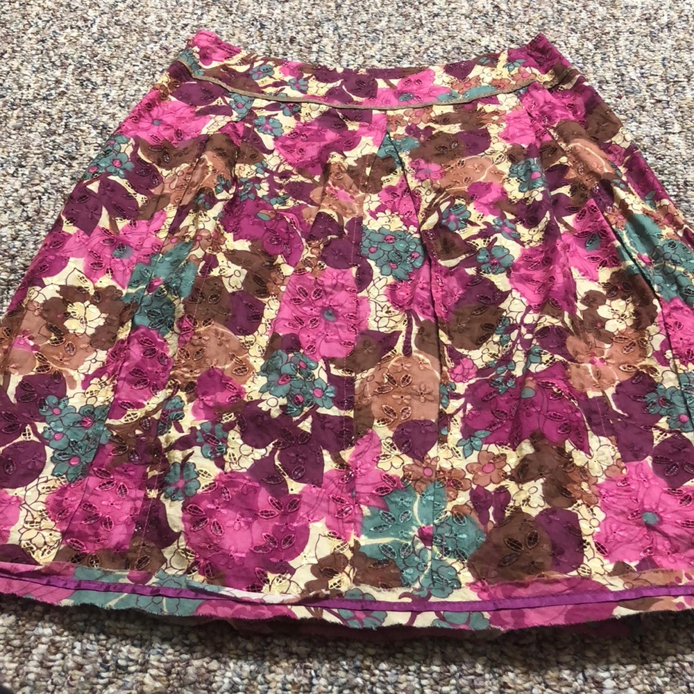 Cynthia Steffe lined cotton skirt